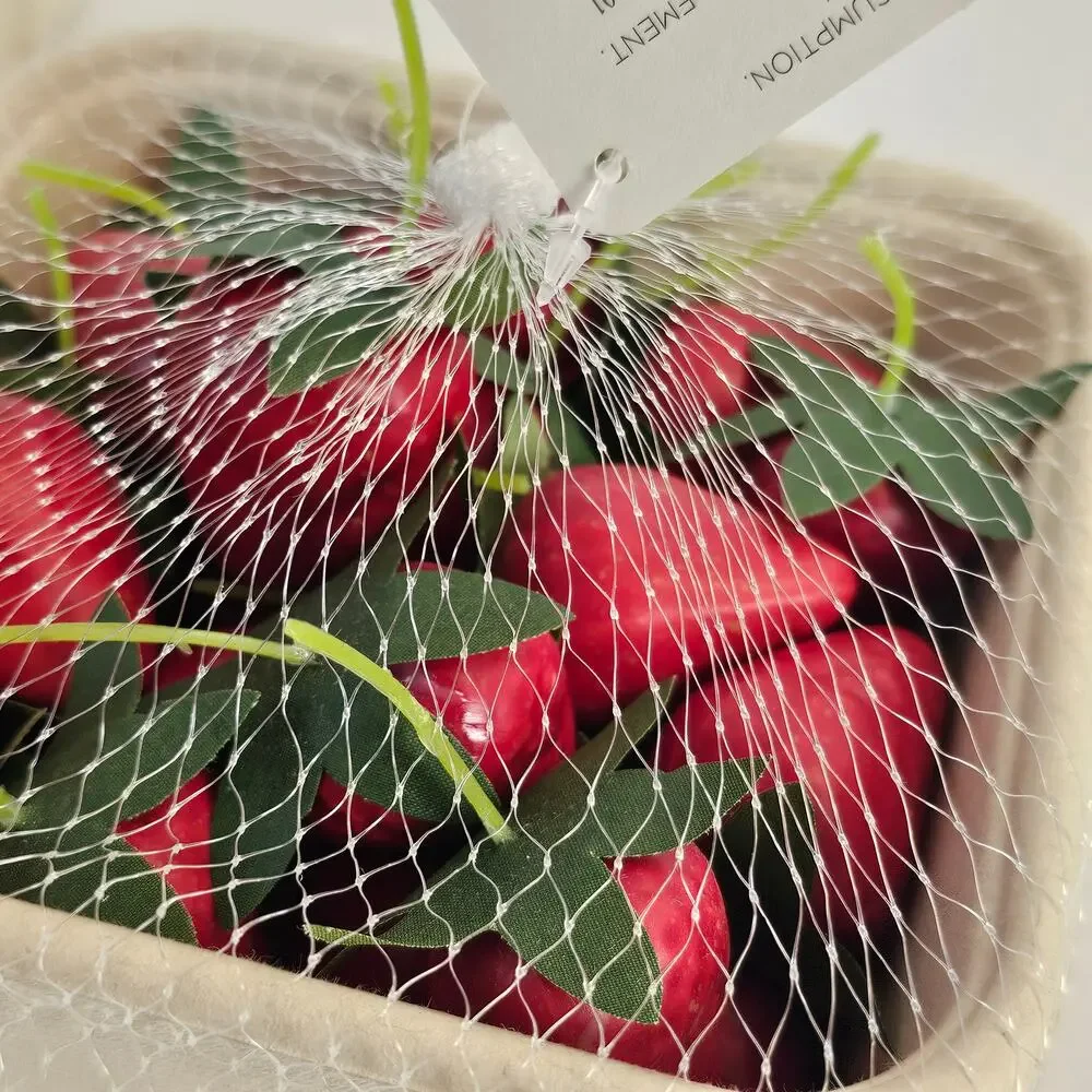 Faux Strawberries Lot of 2 Baskets 52 Foam Plastic Fruit Decor New Ashland